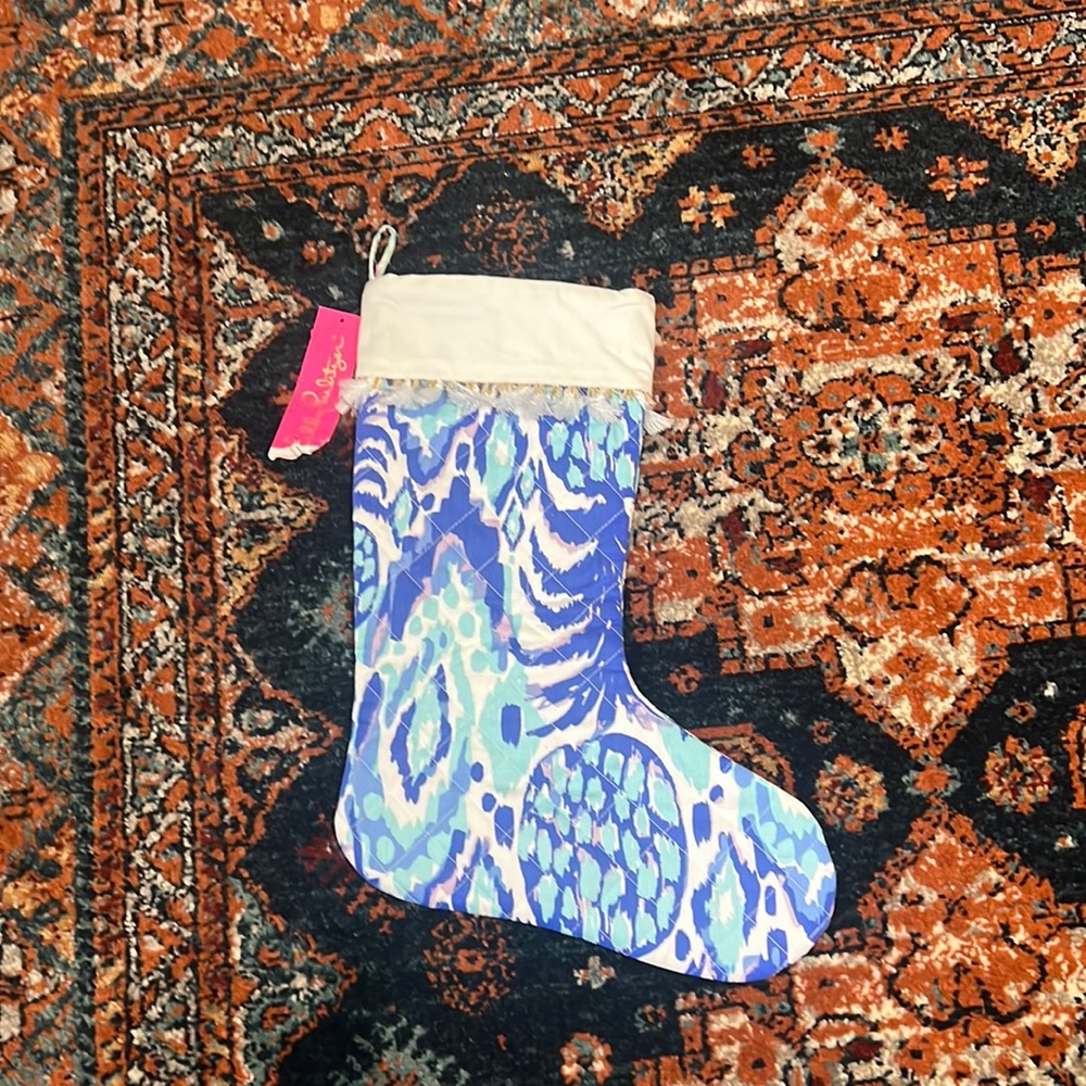 Lilly Pulitzer Christmas Stocking Tropi Call Me